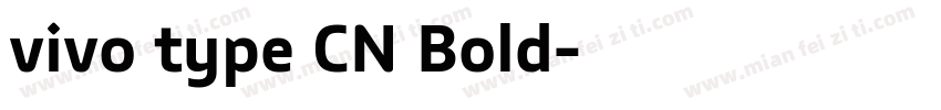 vivo type CN Bold字体转换